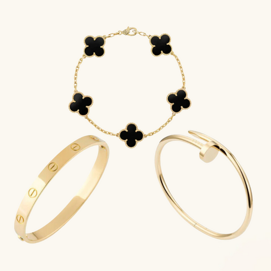 3-Piece Bracelet Set "Lunaria"