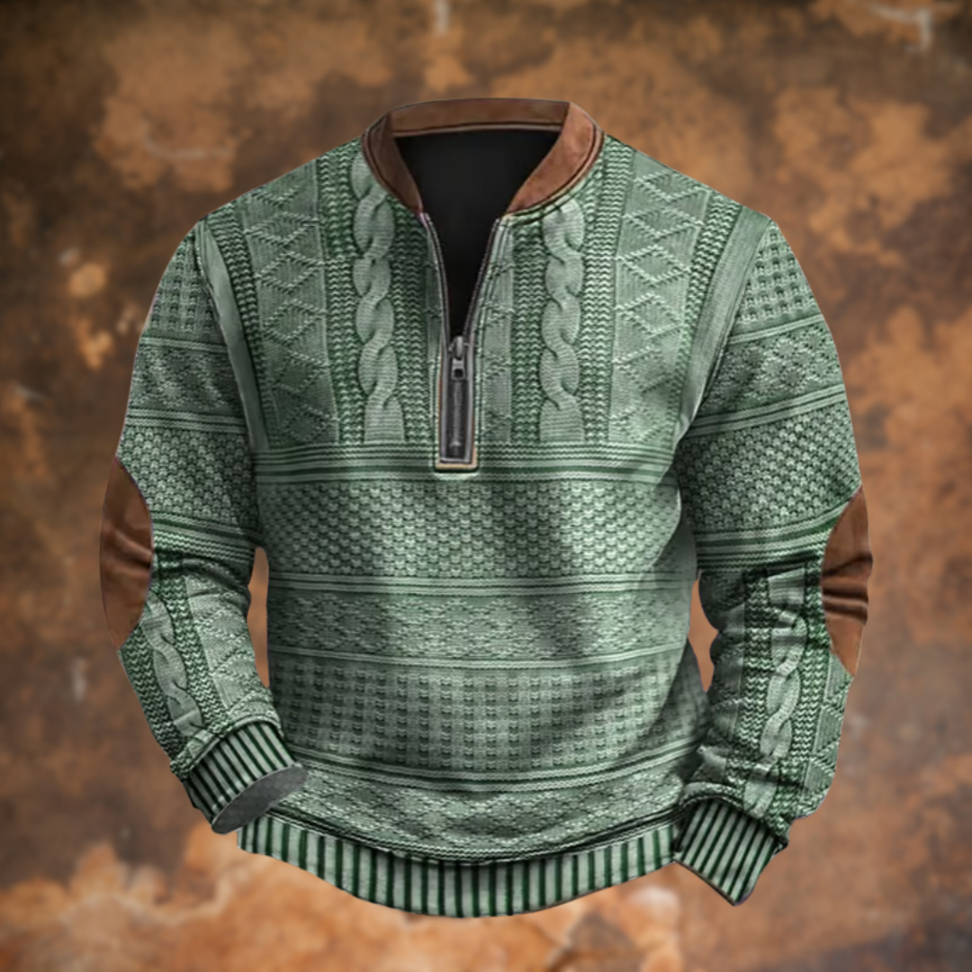 Brooklyn | Knitted Sweater with Zip Detail