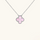 CLOVER | Pink/Silver Necklace