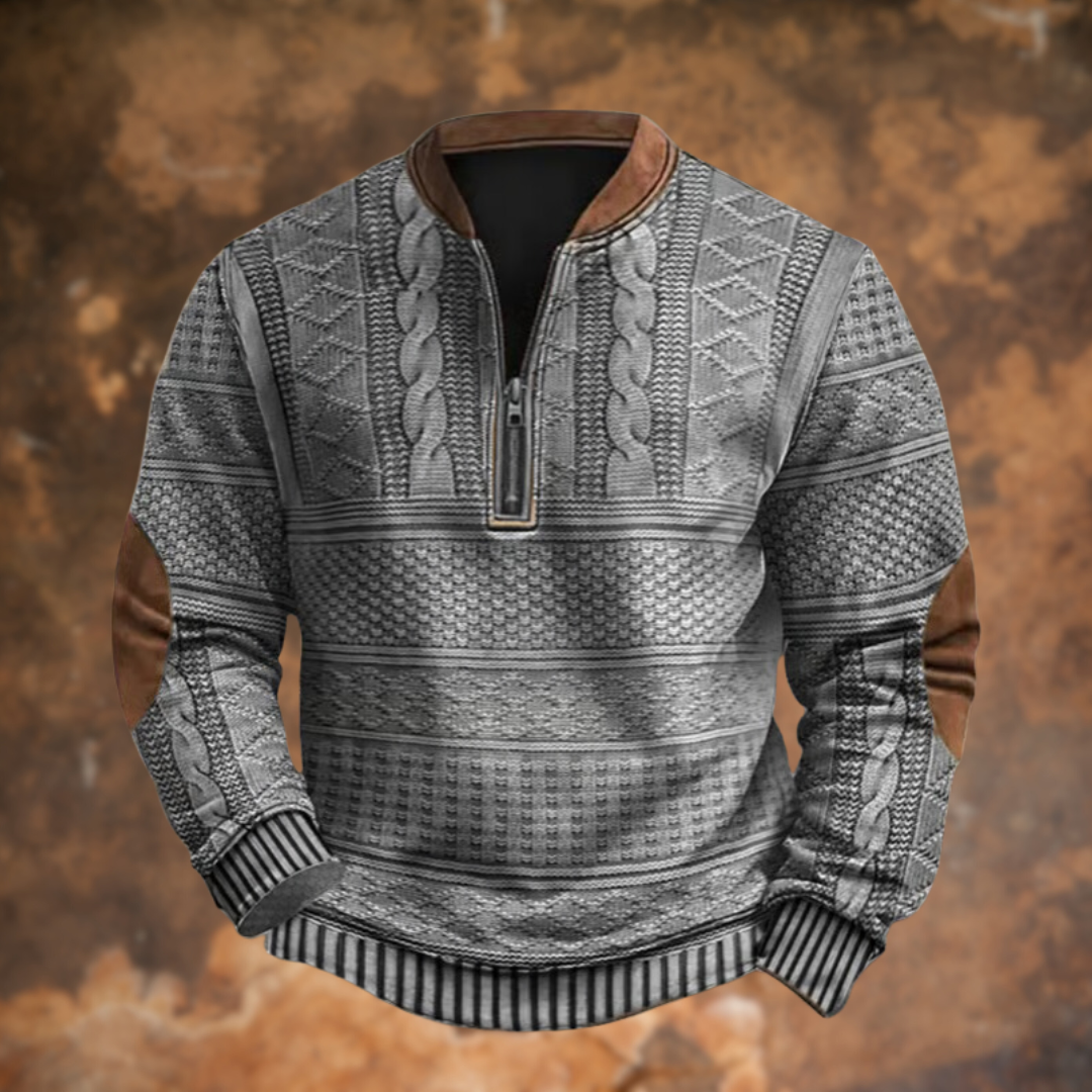 Brooklyn | Knitted Sweater with Zip Detail
