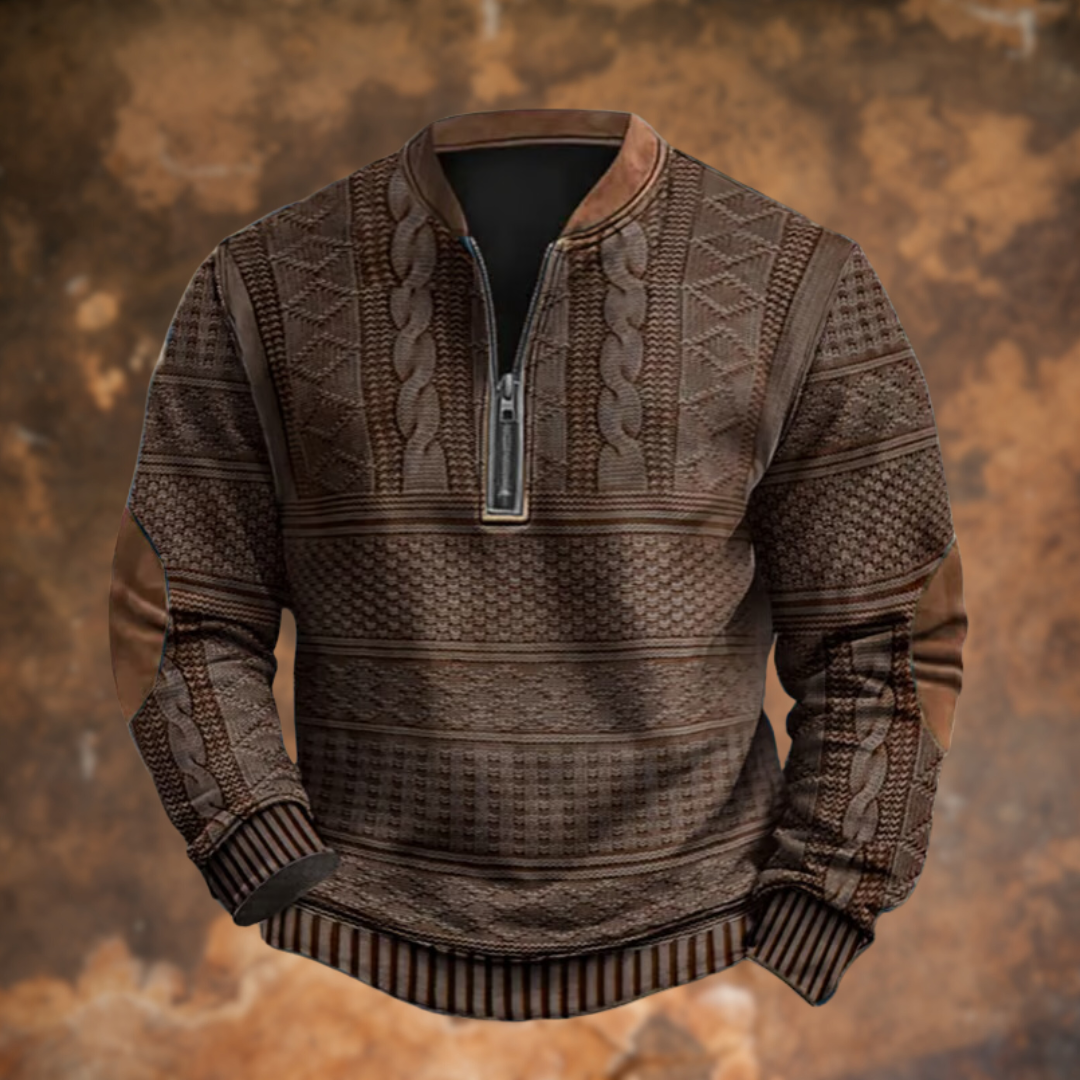Brooklyn | Knitted Sweater with Zip Detail