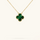 CLOVER | Green Necklace