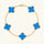 Blaues Klee-Armband