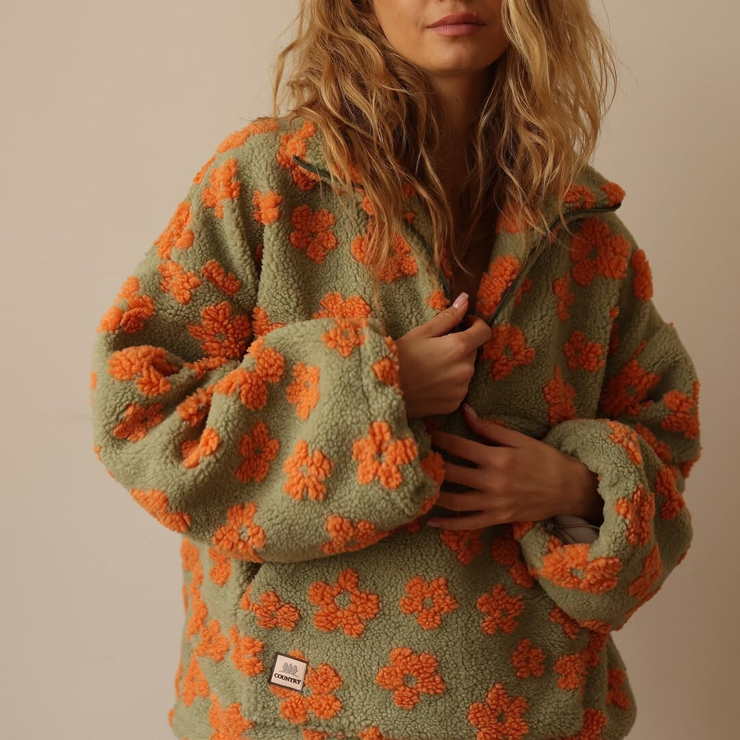 Daisy | Warm Floral Fleece