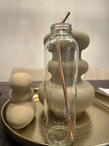 Pure Copper Straw Set of 8