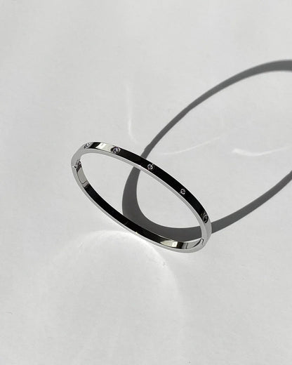 Love Bracelet Thin - 10 - Silver