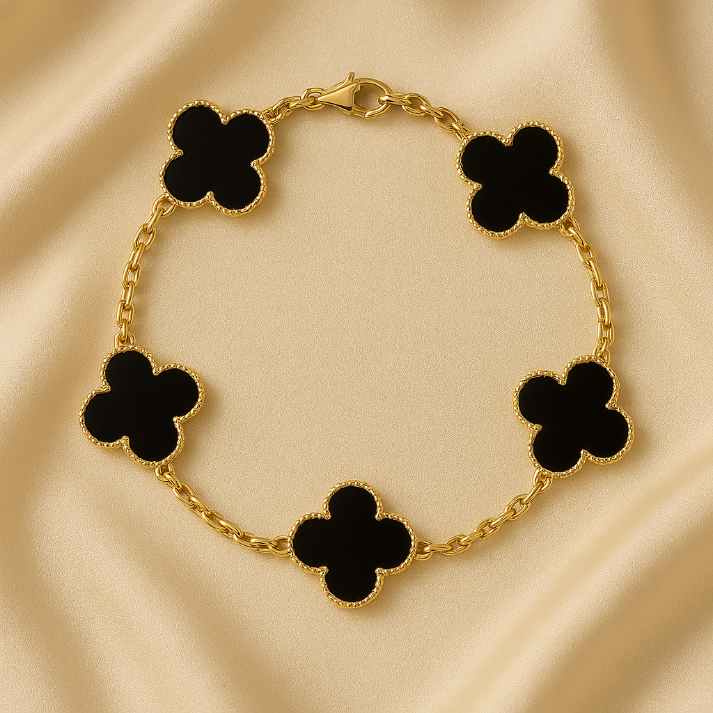 Schwarzes Trinity Armband