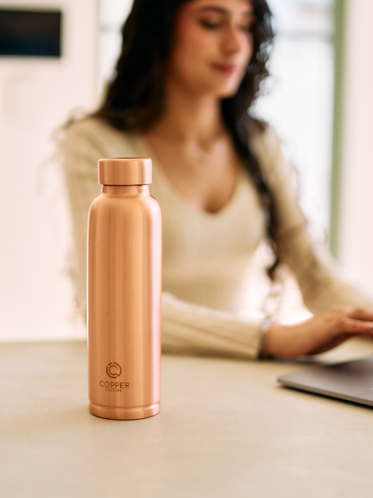 Polished Copper Water Bottle 950ml