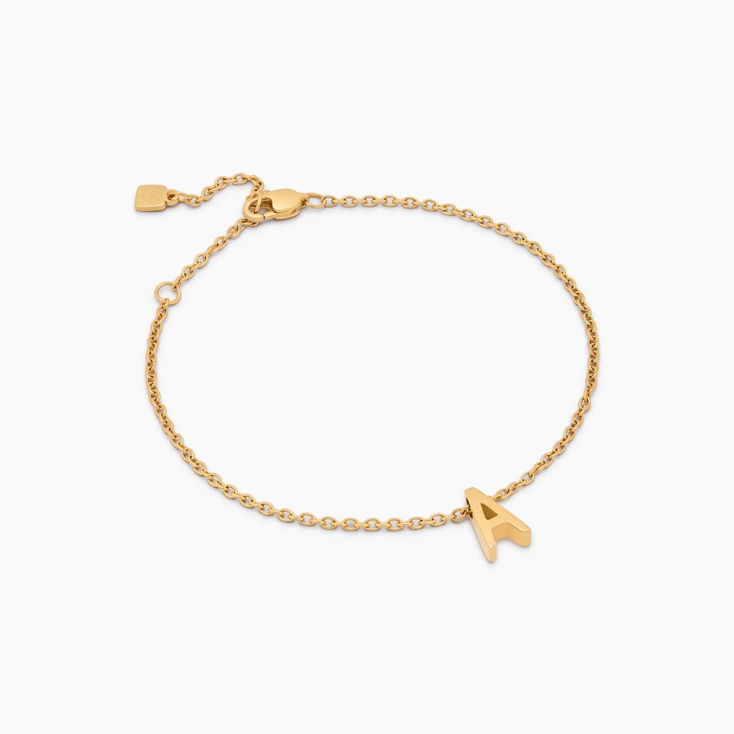 Dainty Initial Charm Bracelet