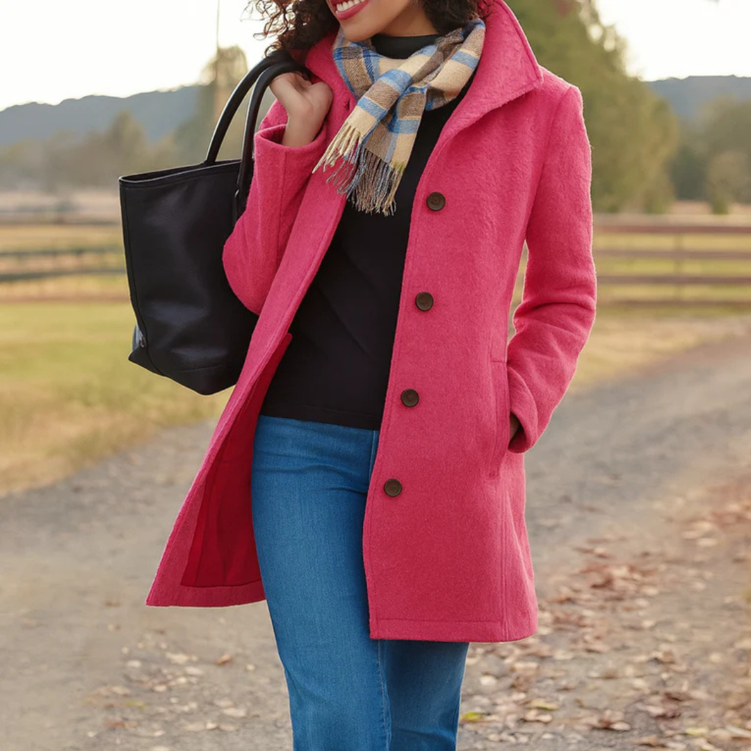 Elaine | Timeless Elegance Button Coat