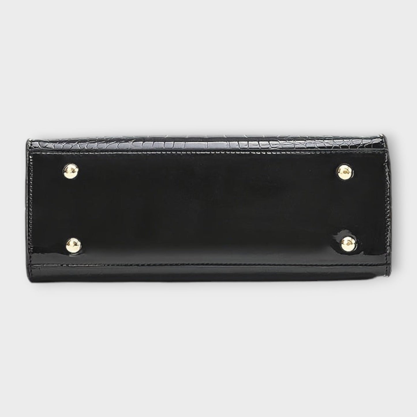 Olivia - Glossy Crocodile Pattern Handbag