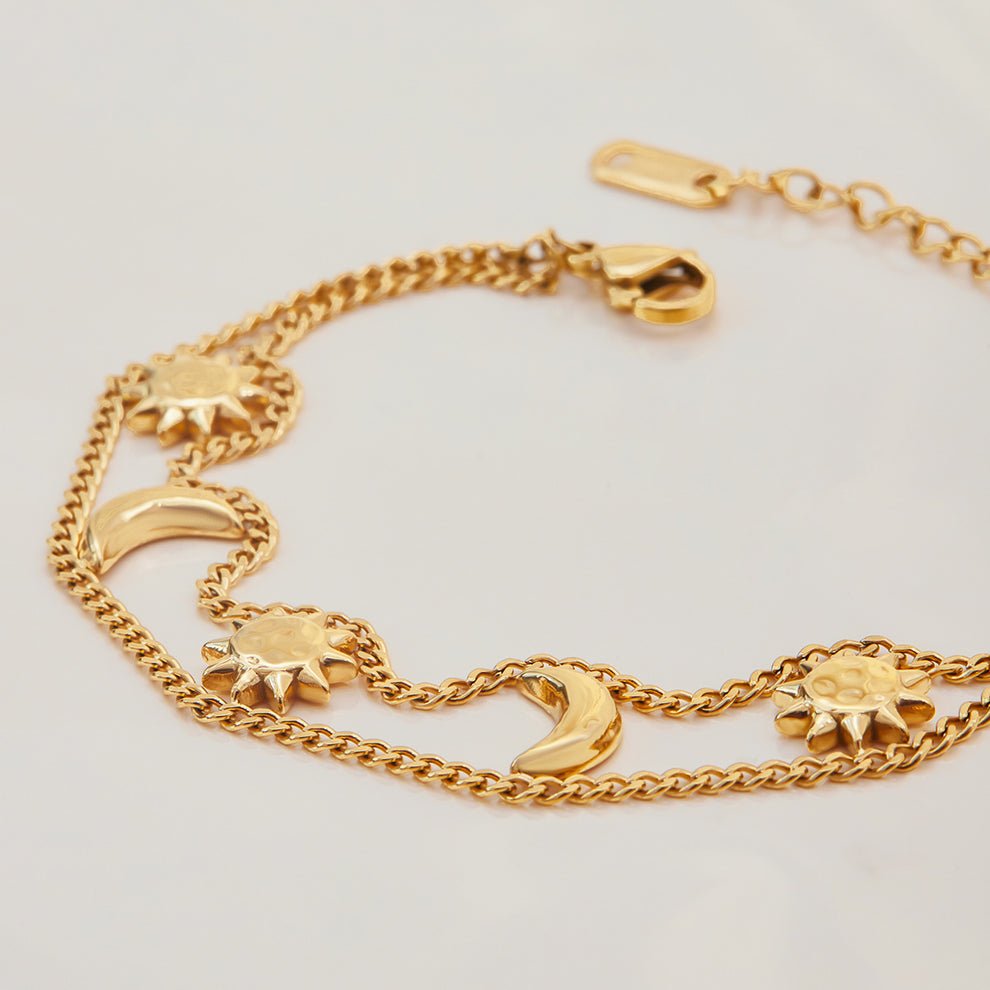 Double Sun And Moon Bracelet