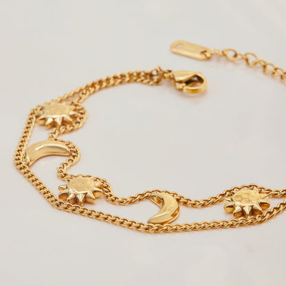 Double Sun And Moon Bracelet
