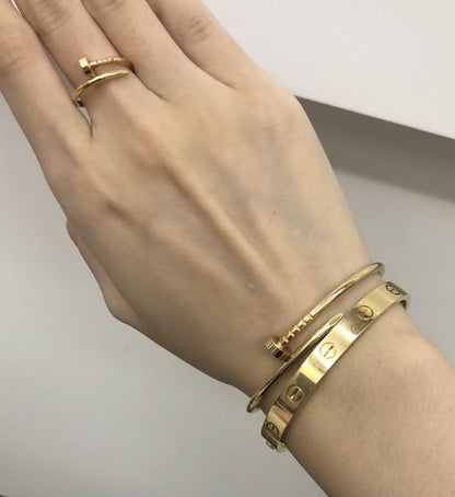 SPIKE | Gold Bracelet Thin