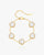 Flower Clover Bracelet White