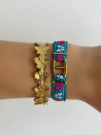 Flower Cuff Bracelet