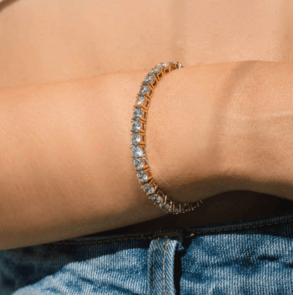 Gold Tennis Bracelet
