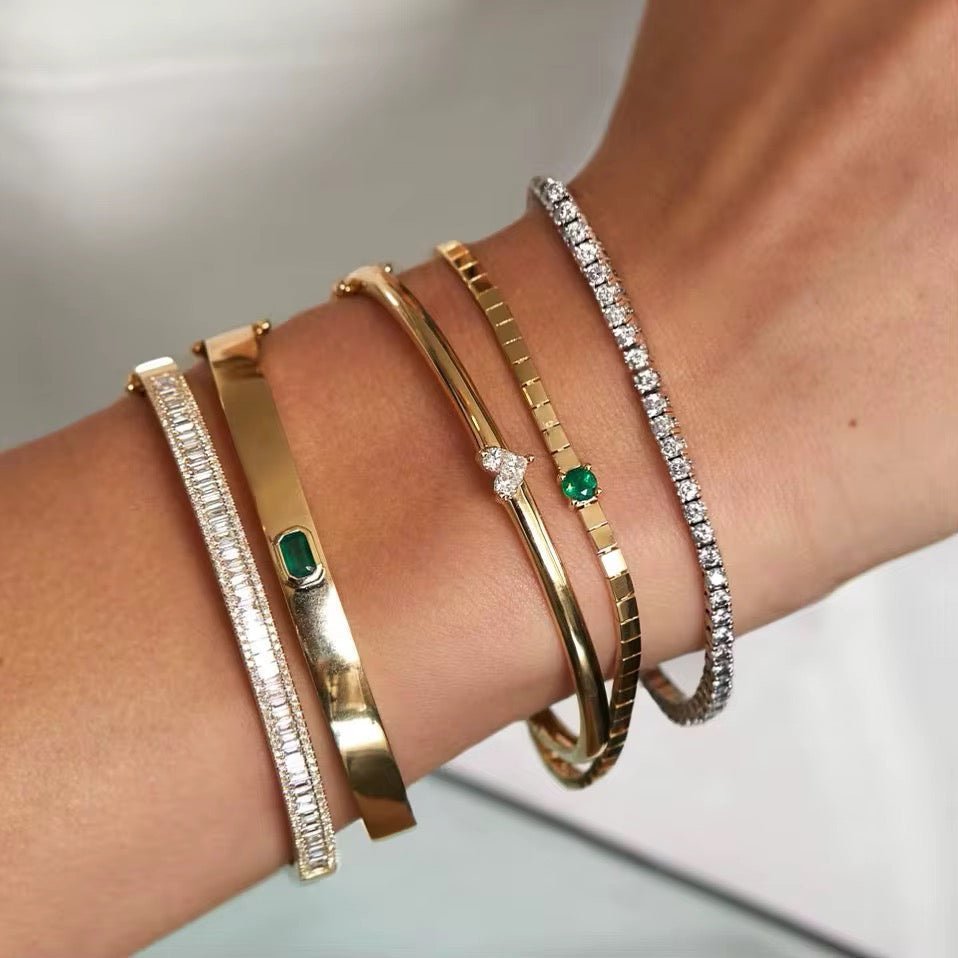 Heart Bangle Bracelet