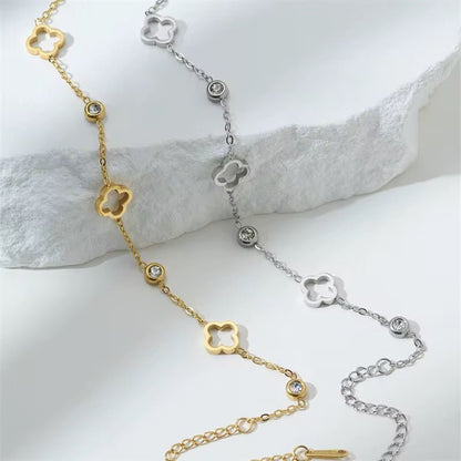 Hollow Out Clover Bracelet