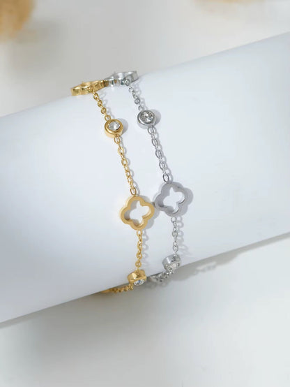Hollow Out Clover Bracelet