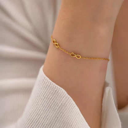 Infinity Sign Bracelet Anniversary Gift