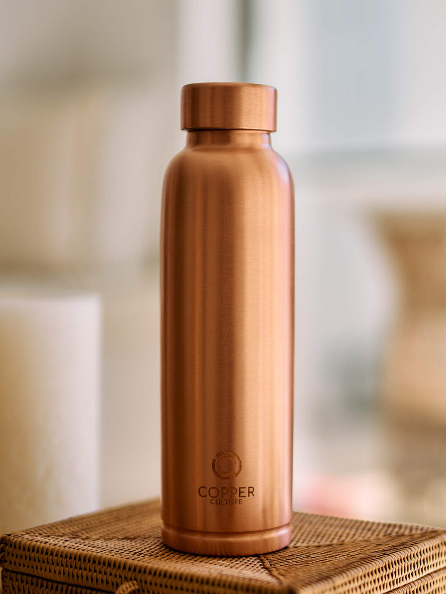 Polished Copper Water Bottle 950ml