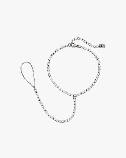 Tennis Hand Chain Bracelet