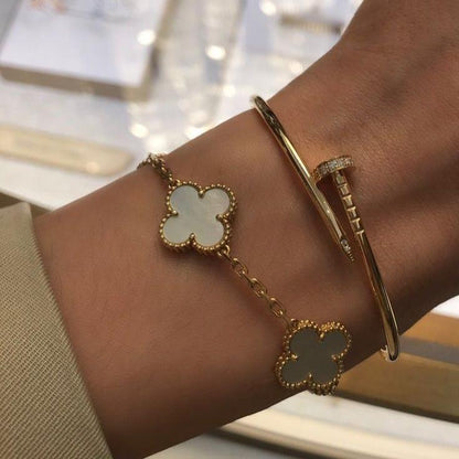Trinity Weißes Armband