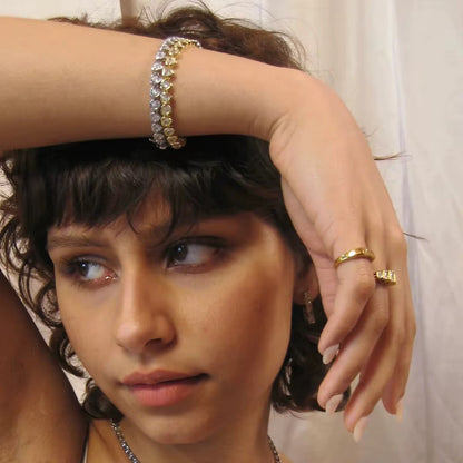 Vintage Aesthetic Hearts Bracelet